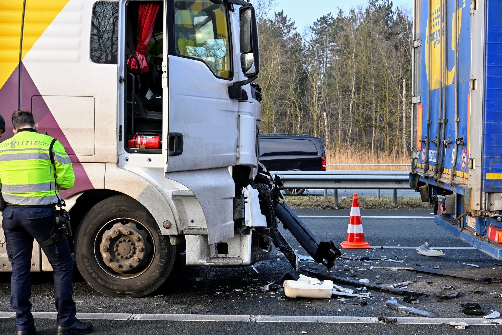 Veel File Door Ongeval Met Vrachtwagens 112 Nederland