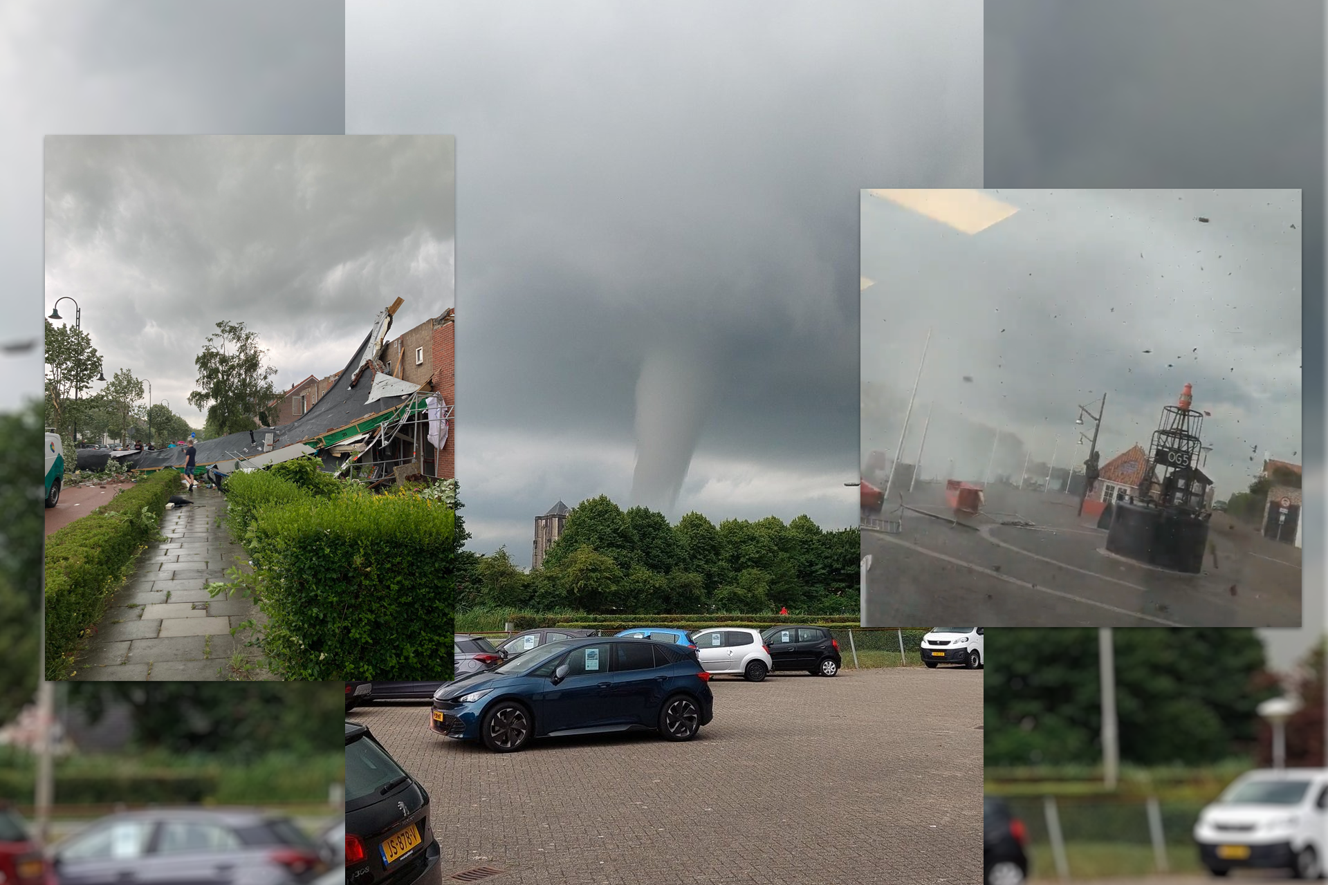 Zeker één persoon overleden na tornado in Zierikzee, vooralsnog tien gewonden