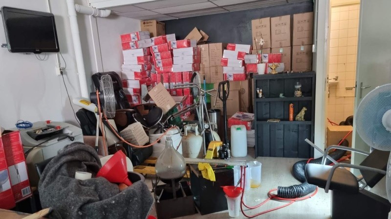 Synthetisch drugslab aangetroffen