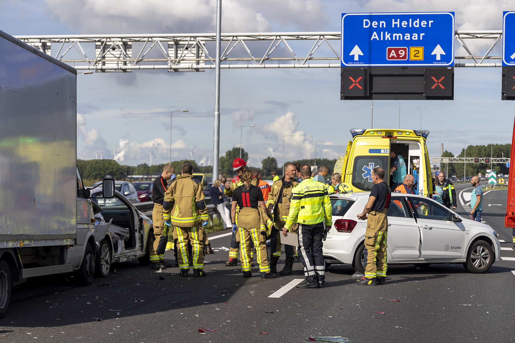 Reanimatie na ernstig ongeval op de A9 bij Velsen-Zuid - 112 Nederland