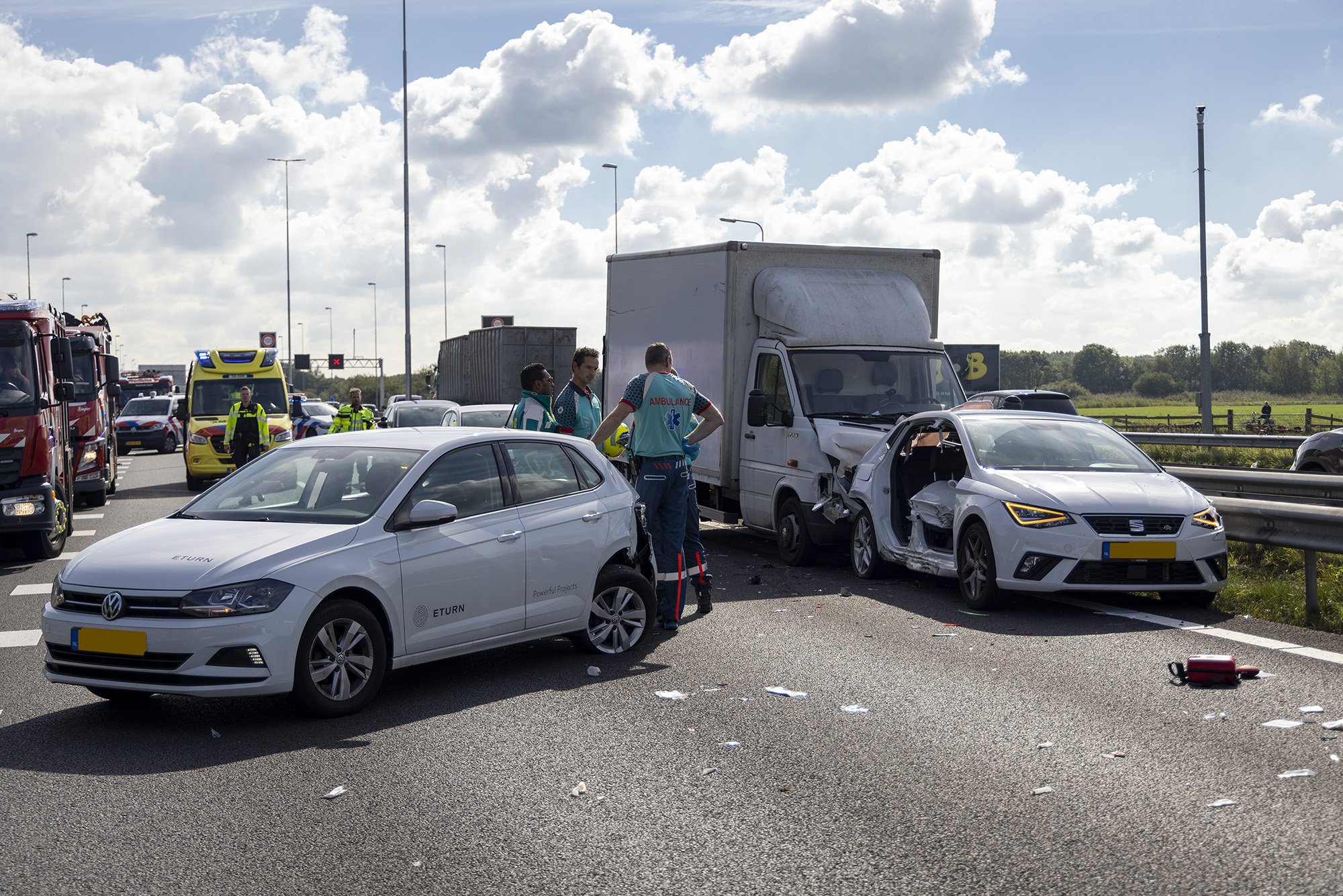Reanimatie na ernstig ongeval op de A9 bij Velsen-Zuid - 112 Nederland
