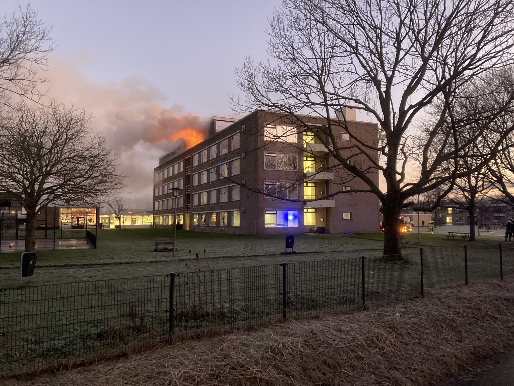 Twee bewoners azc aangehouden voor brandstichting