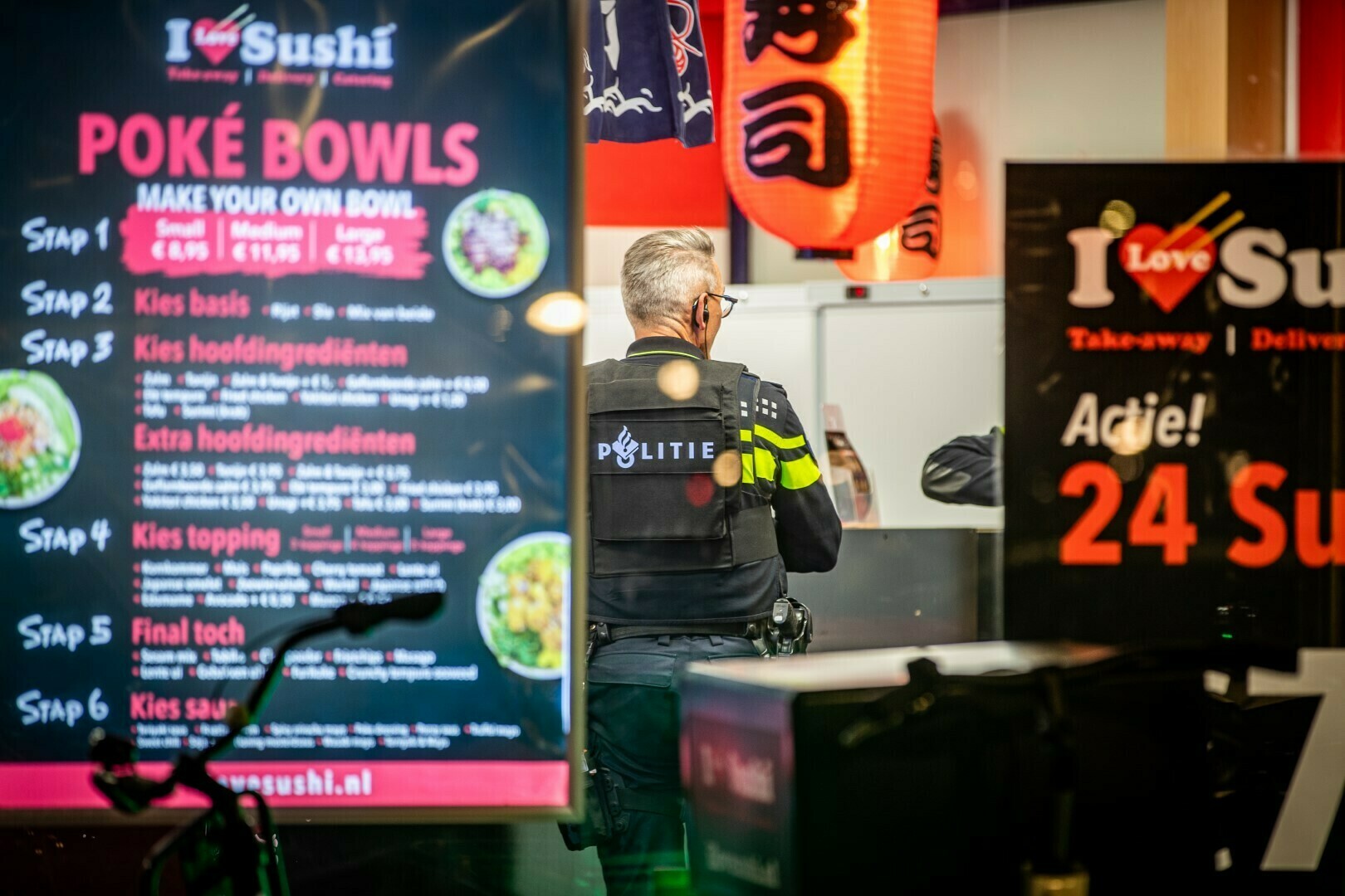 Gewapende overval op I love Sushi, medewerker raakt gewond