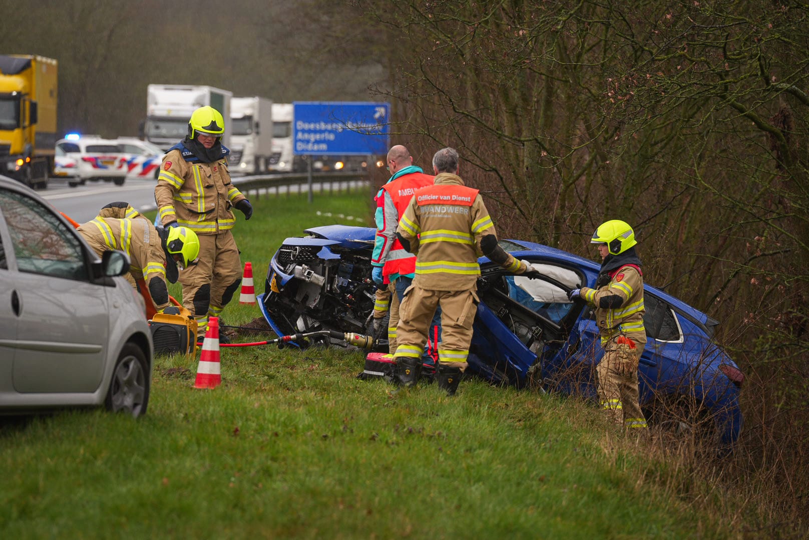 Twee Gewonden Bij Frontale Aanrijding Op Provincialeweg - 112 Nederland