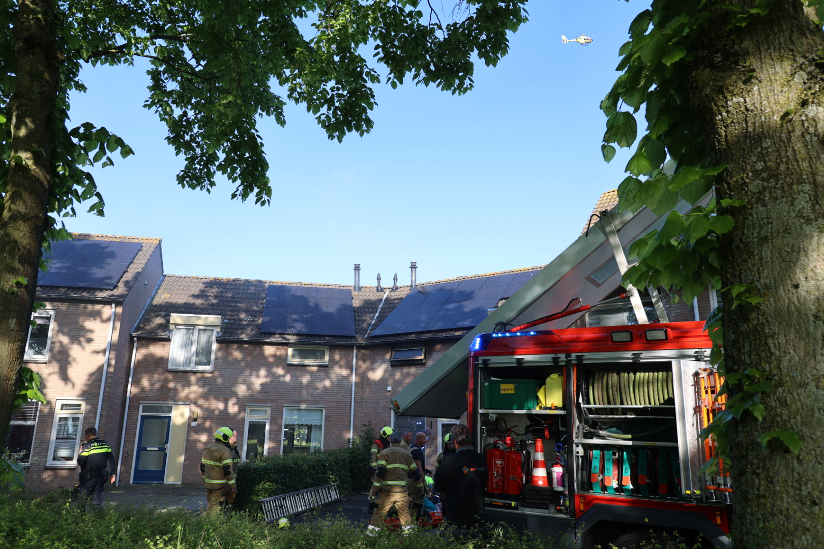 Vrouw Raakt Ernstig Gewond Bij Woningbrand, Traumaheli Ingezet - 112Brabant