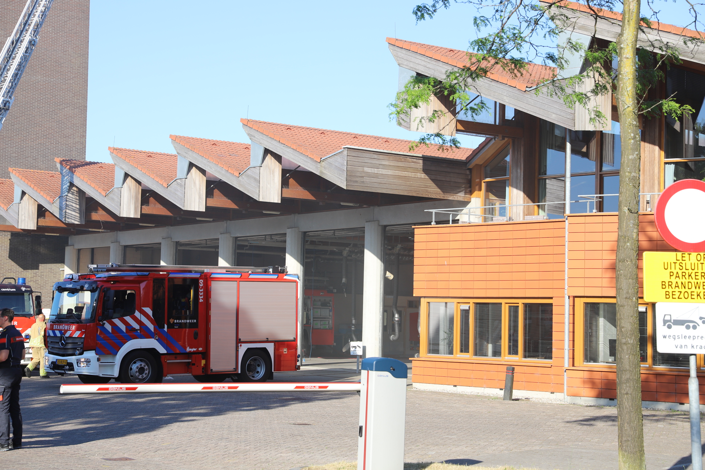 Brand uitgebroken in brandweerkazerne