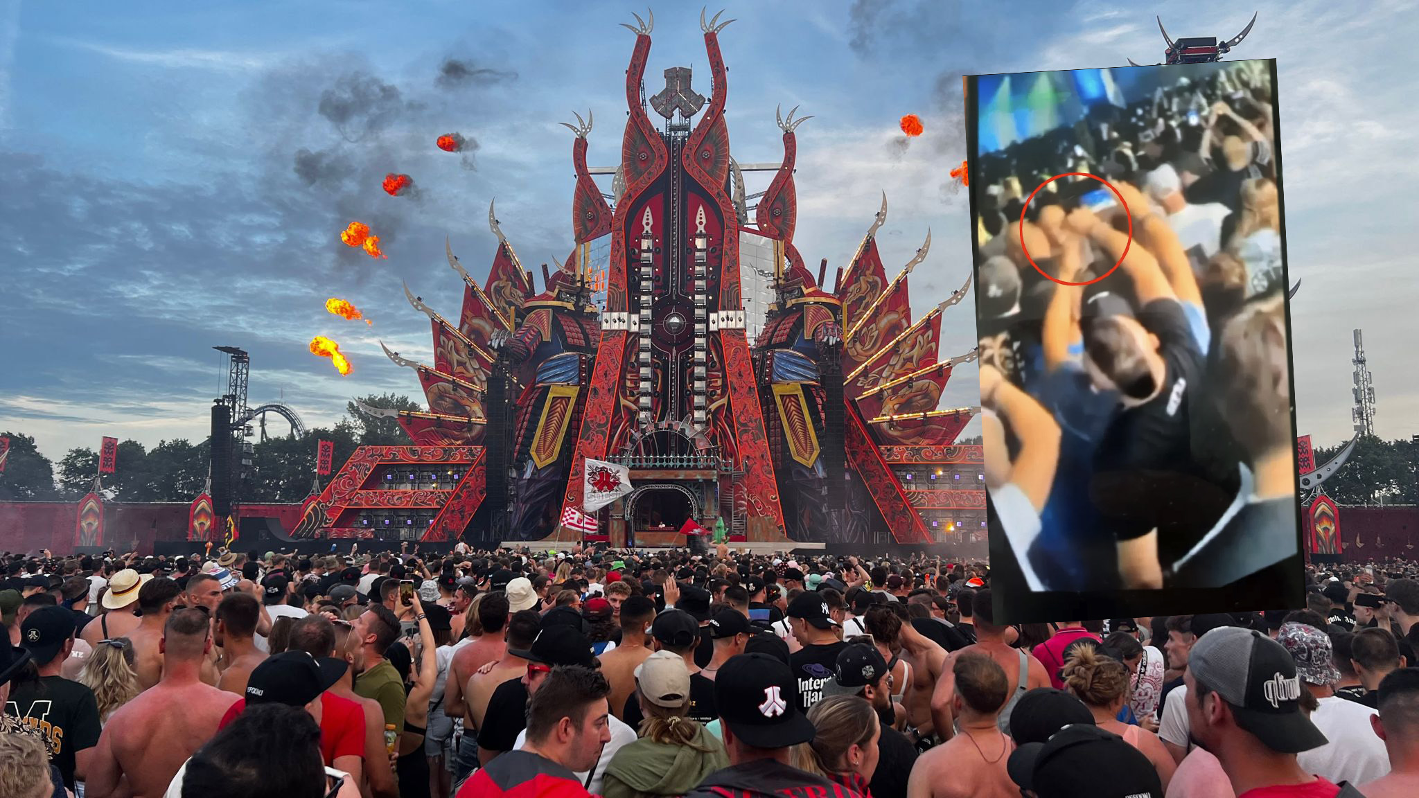 VIDEO: Man ‘drogeert’ bezoeker op Defqon1