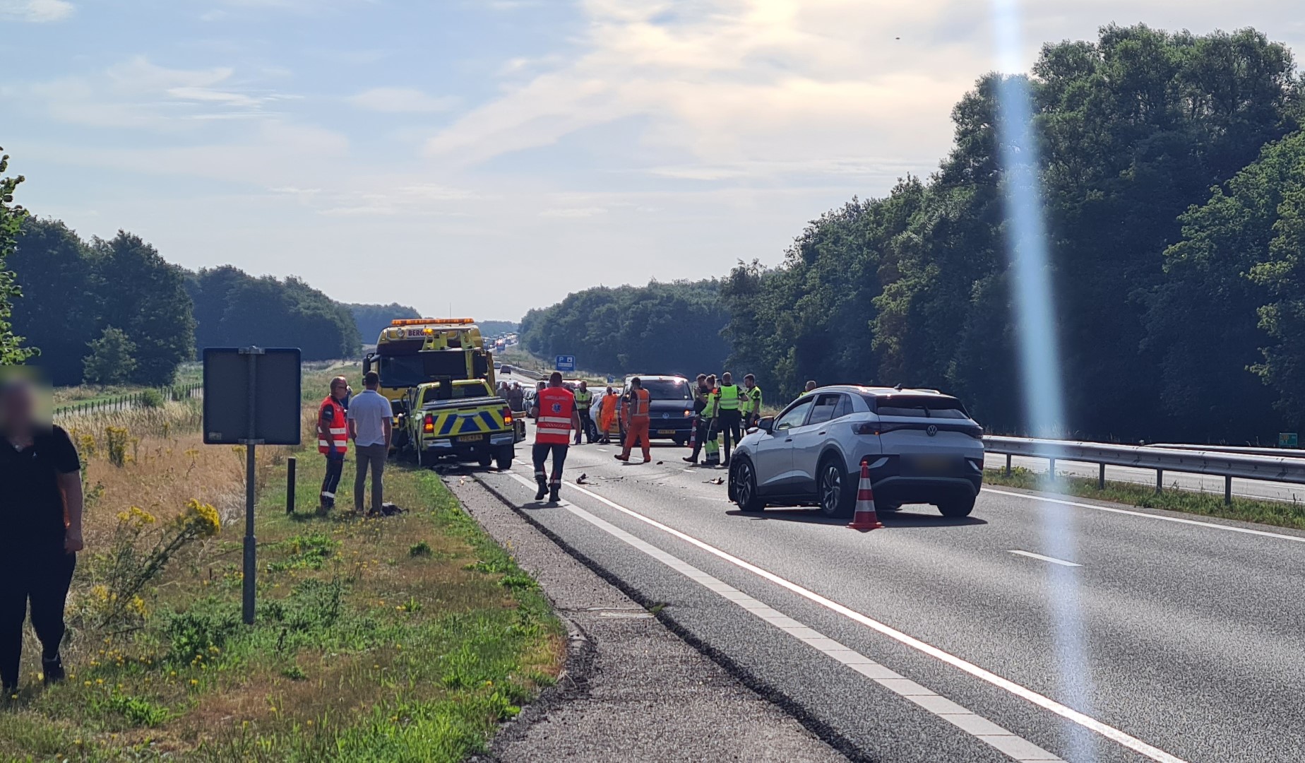 Automobilist ramt rijkswaterstaat auto