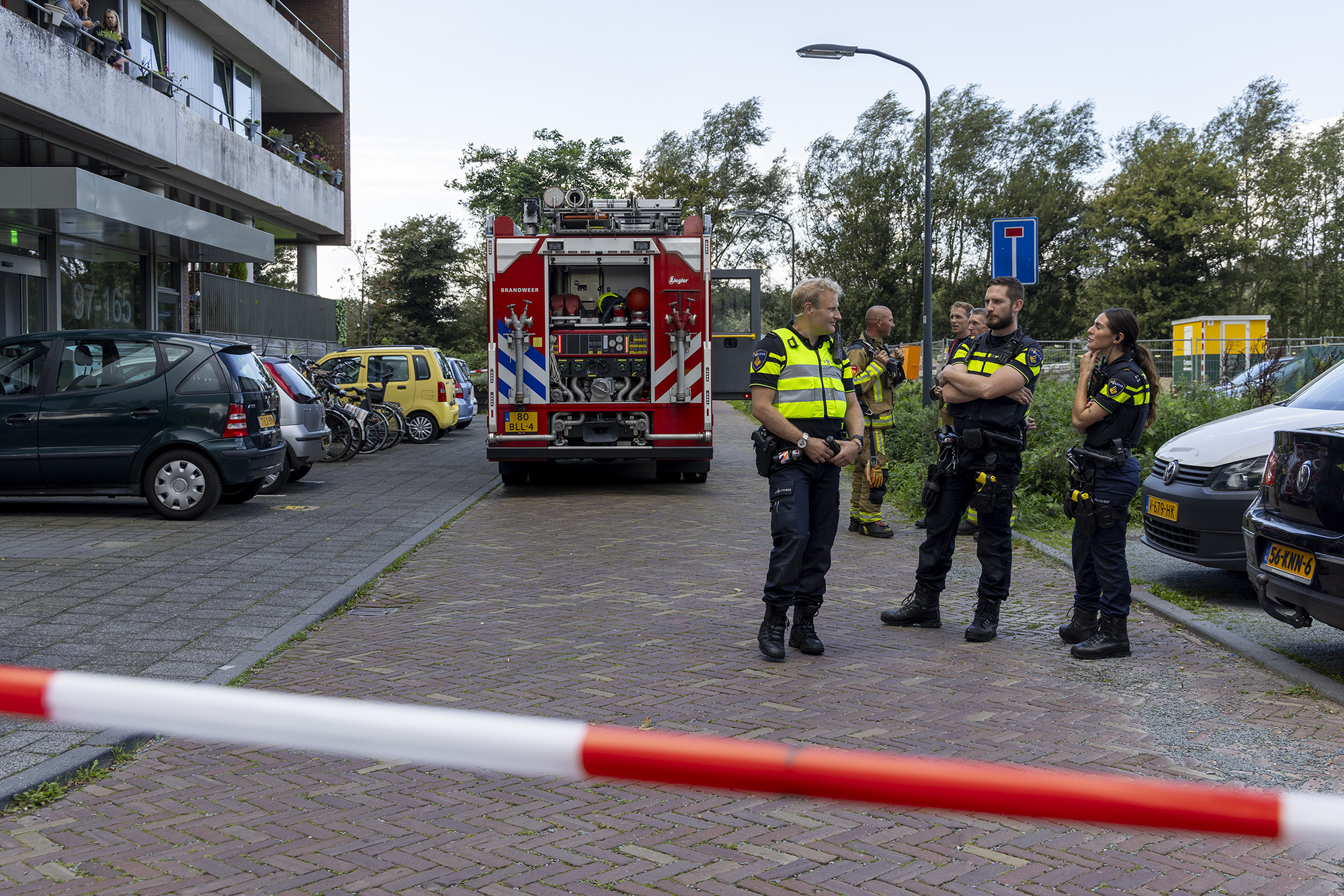 Appartementen ontruimd na accubrand W.F. Hermansstraat Haarlem - 112 Nederland