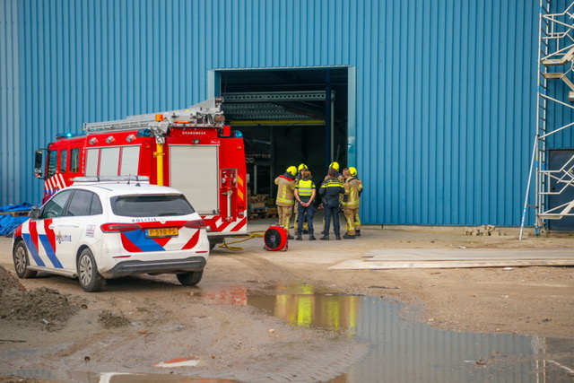 Klein brandje in bedrijfshal van Profielnorm