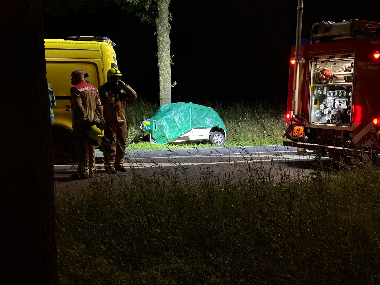 Automobilist overleden na ernstig verkeersongeval