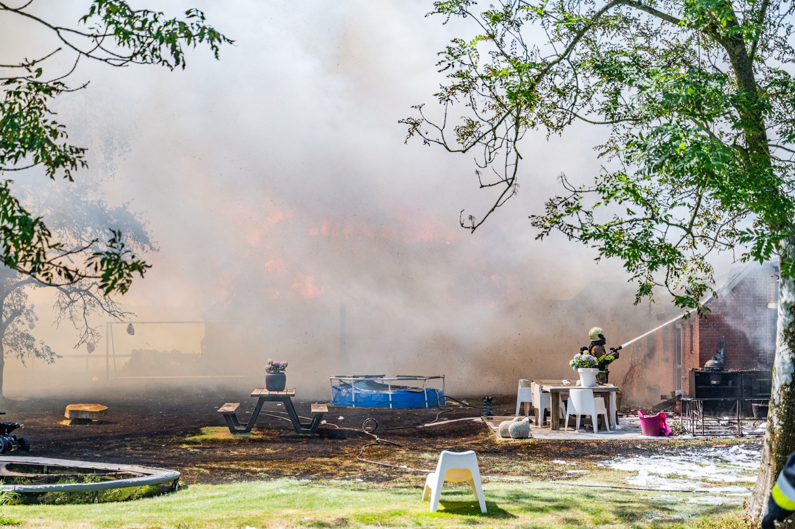Zorgboerderij verloren na grote brand