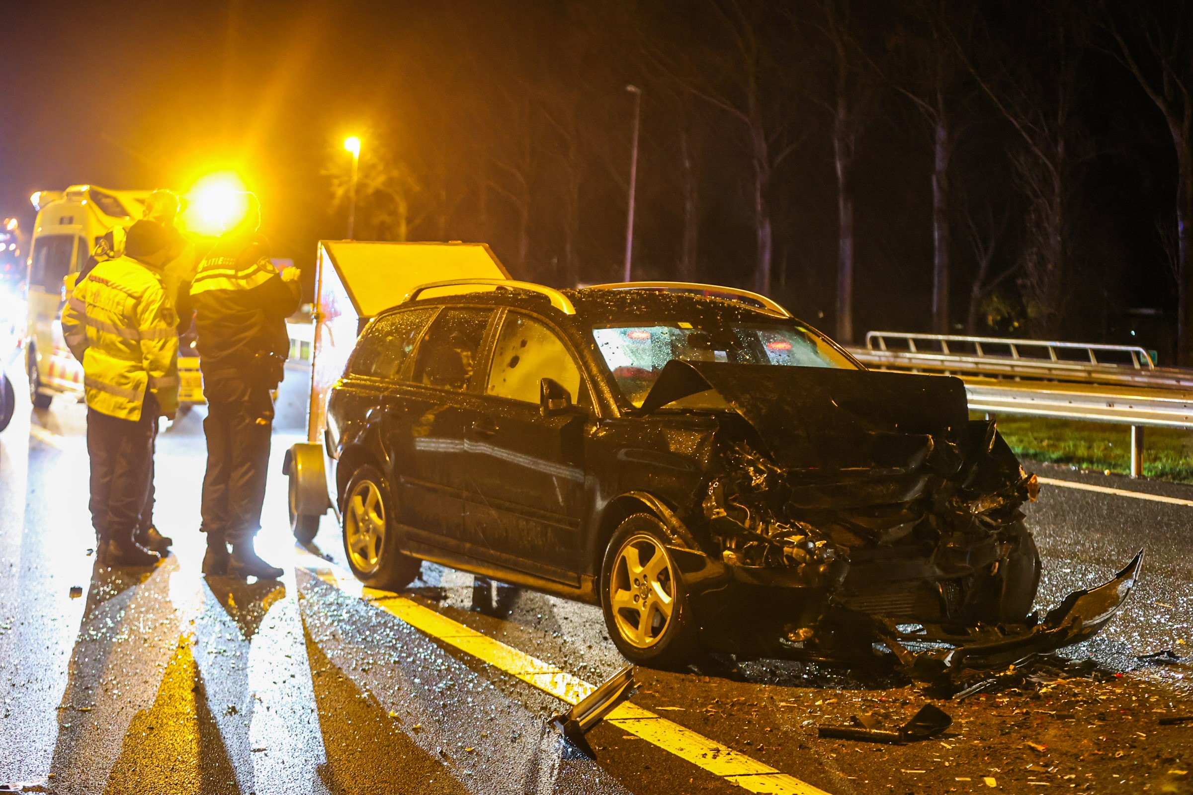Flinke file na ongeval op snelweg