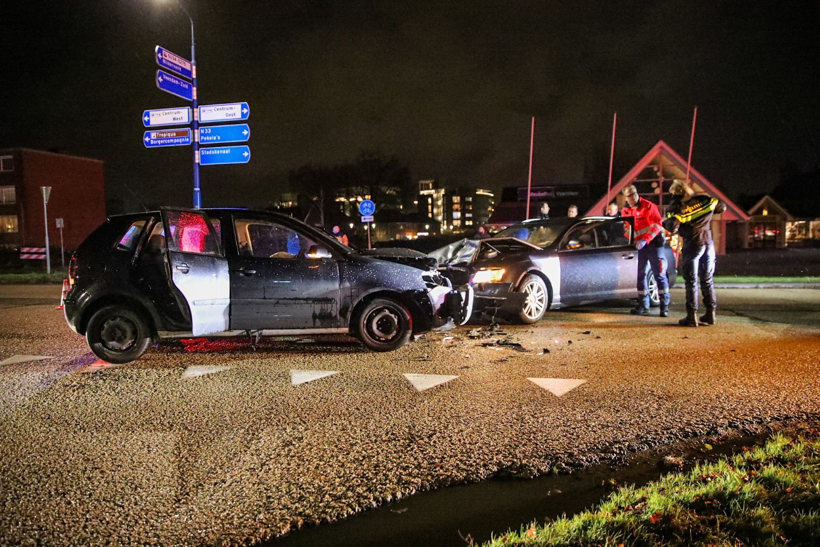 Gewonde bij frontale botsing