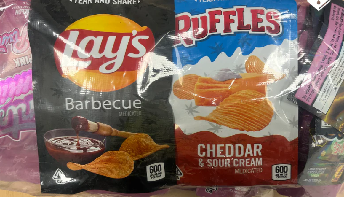 Snoep en chips met THC gevonden in garagebox
