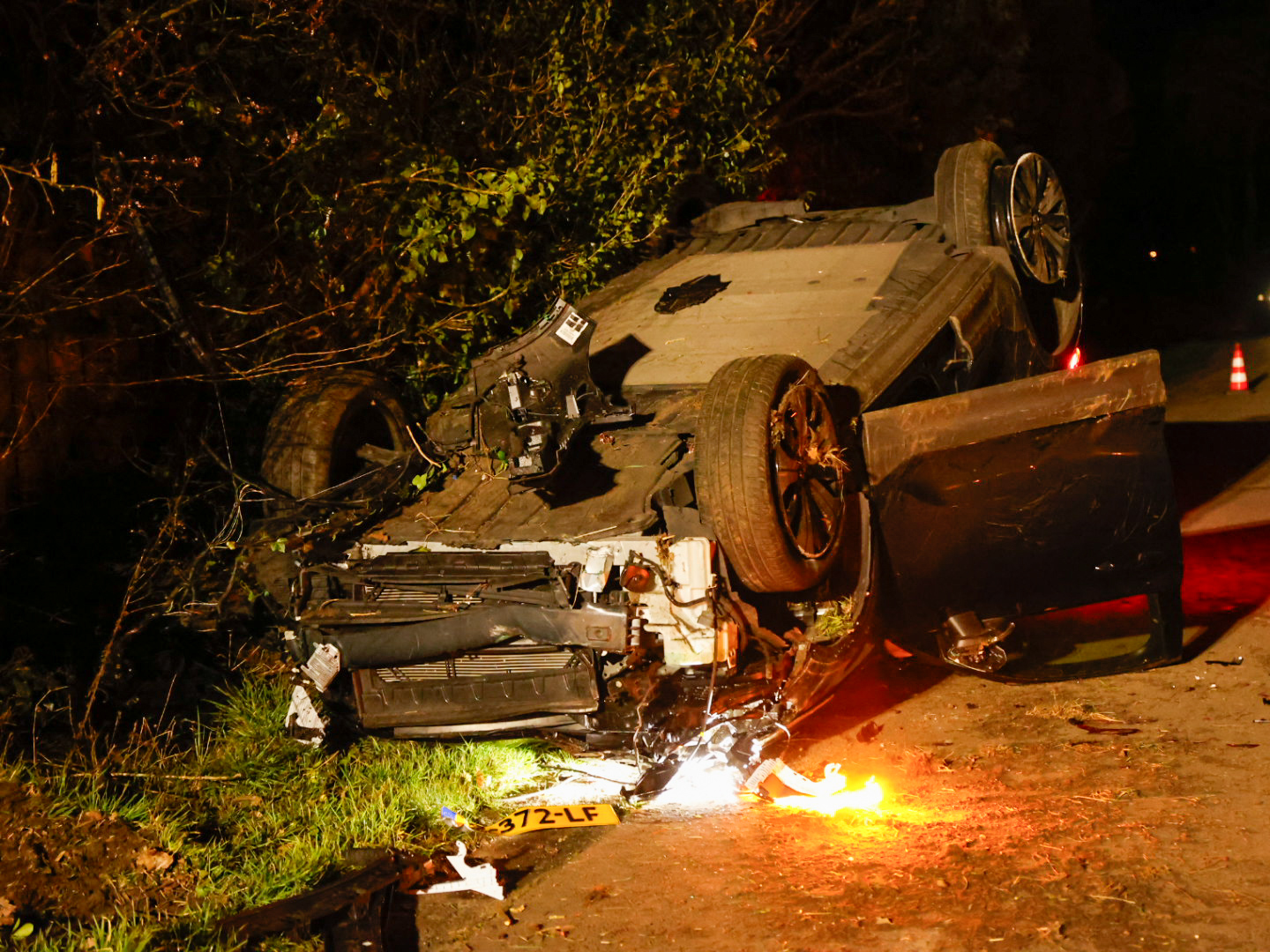 Ravage na eenzijdig ongeval, één gewonde