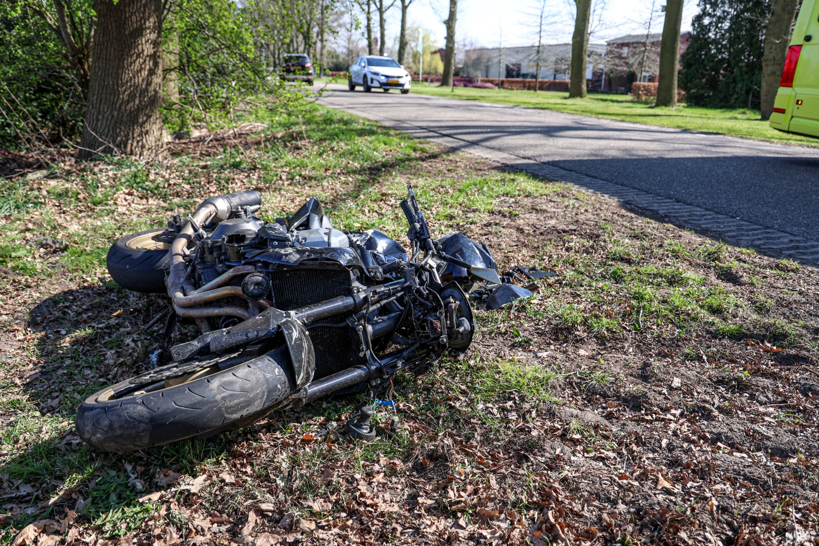 Motorrijder gewond na ongeluk