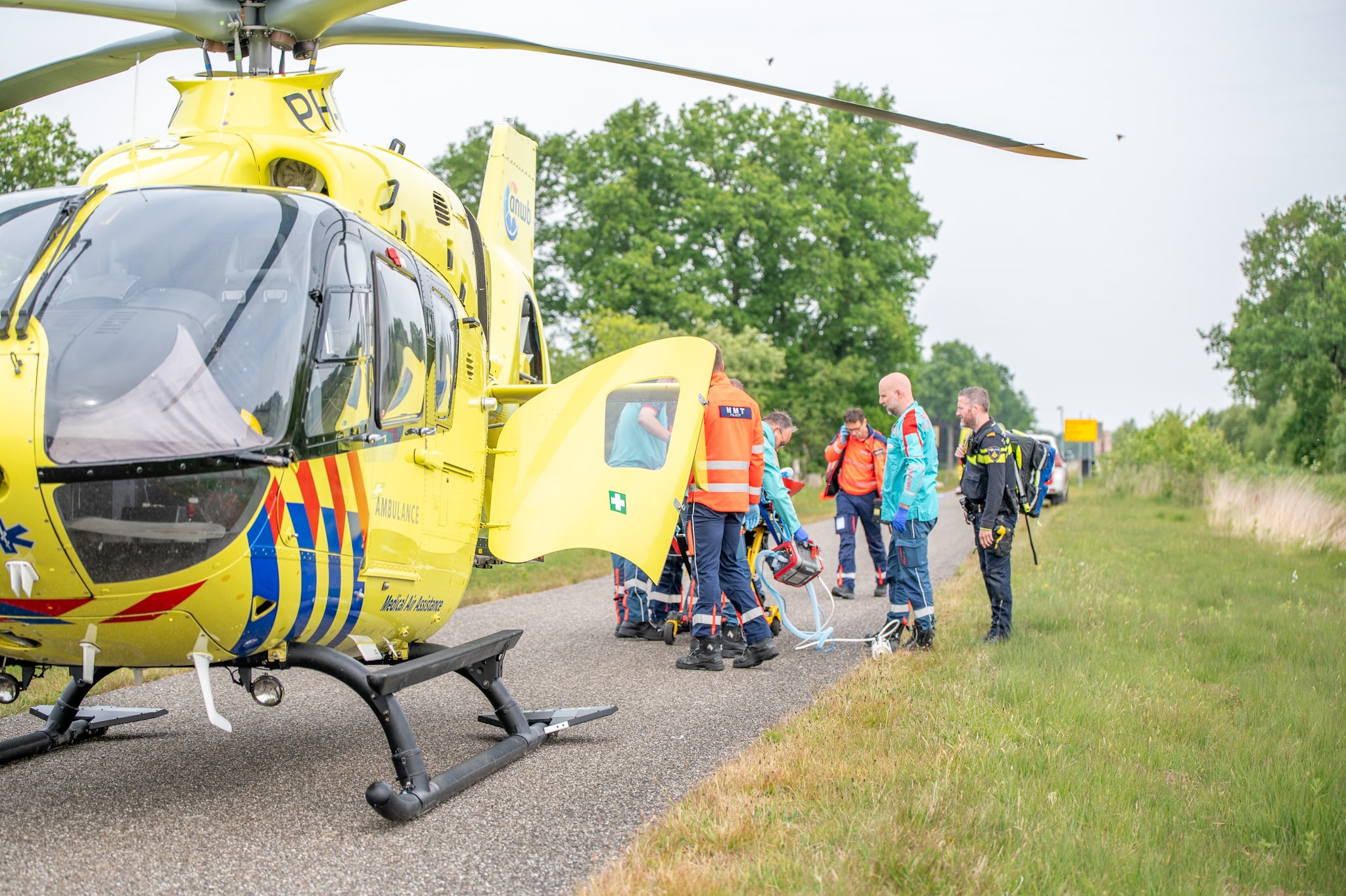 Wielrenner ernstig gewond na val van fiets