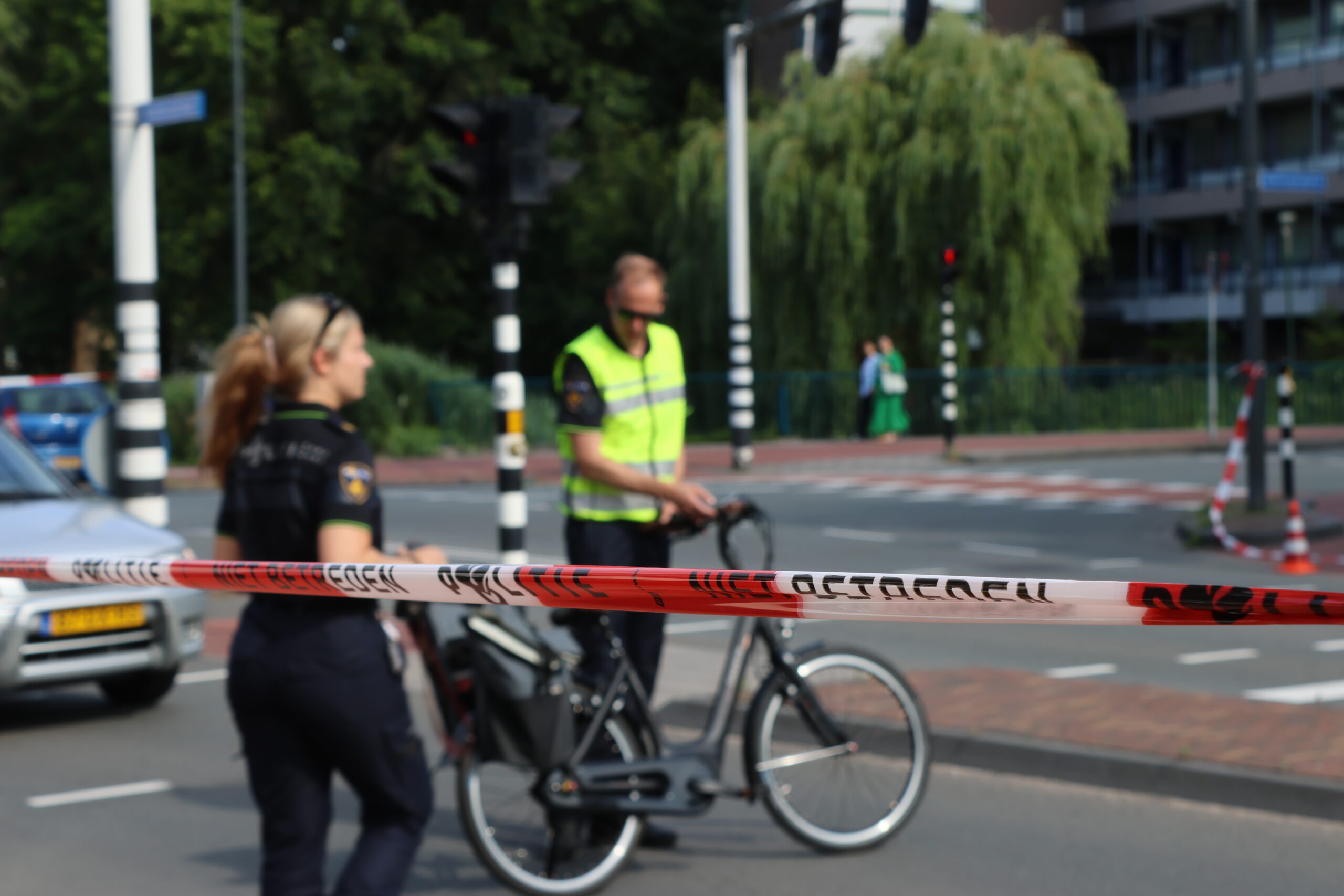 Forensische opsporing onderzoekt aanrijding tussen auto en fietser