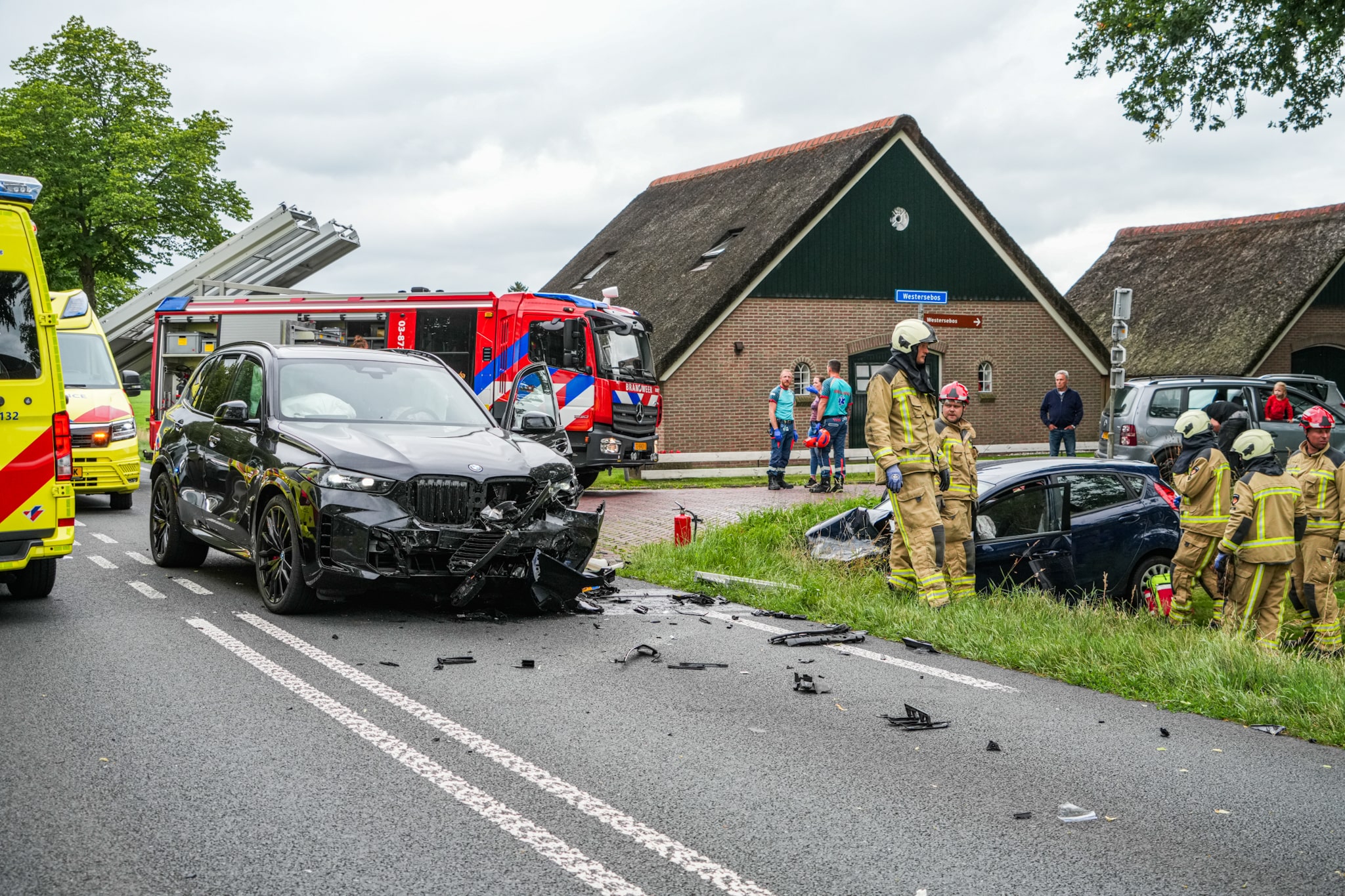Frontale botsing door inhaalmanoeuvre