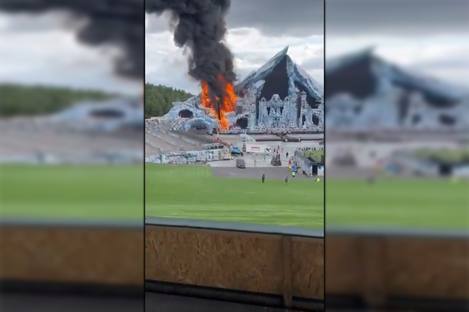 Heftige brand uitgebroken bij mainstage op Tomorrowland