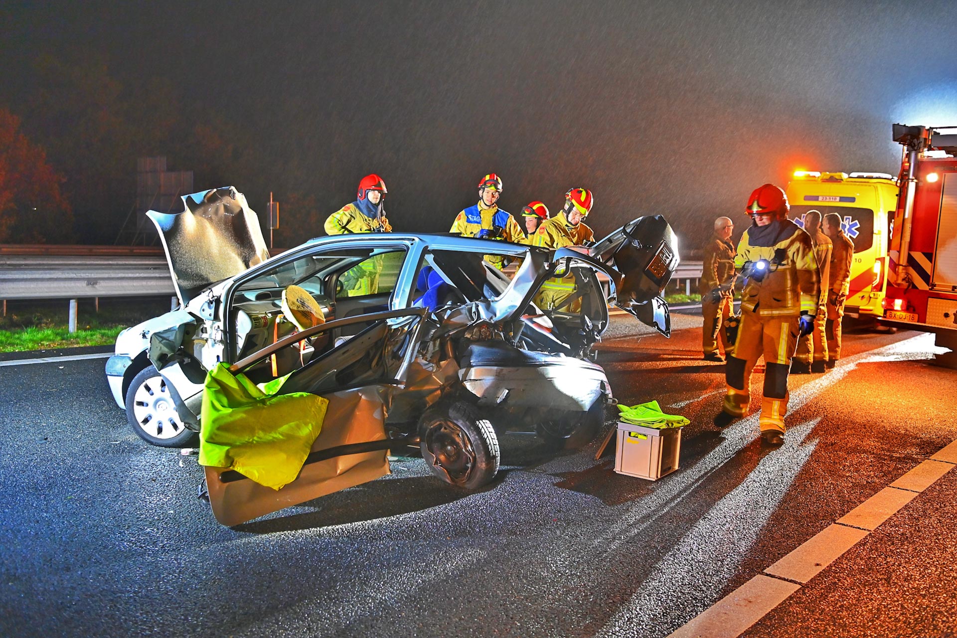 Ravage na ernstig ongeval op snelweg