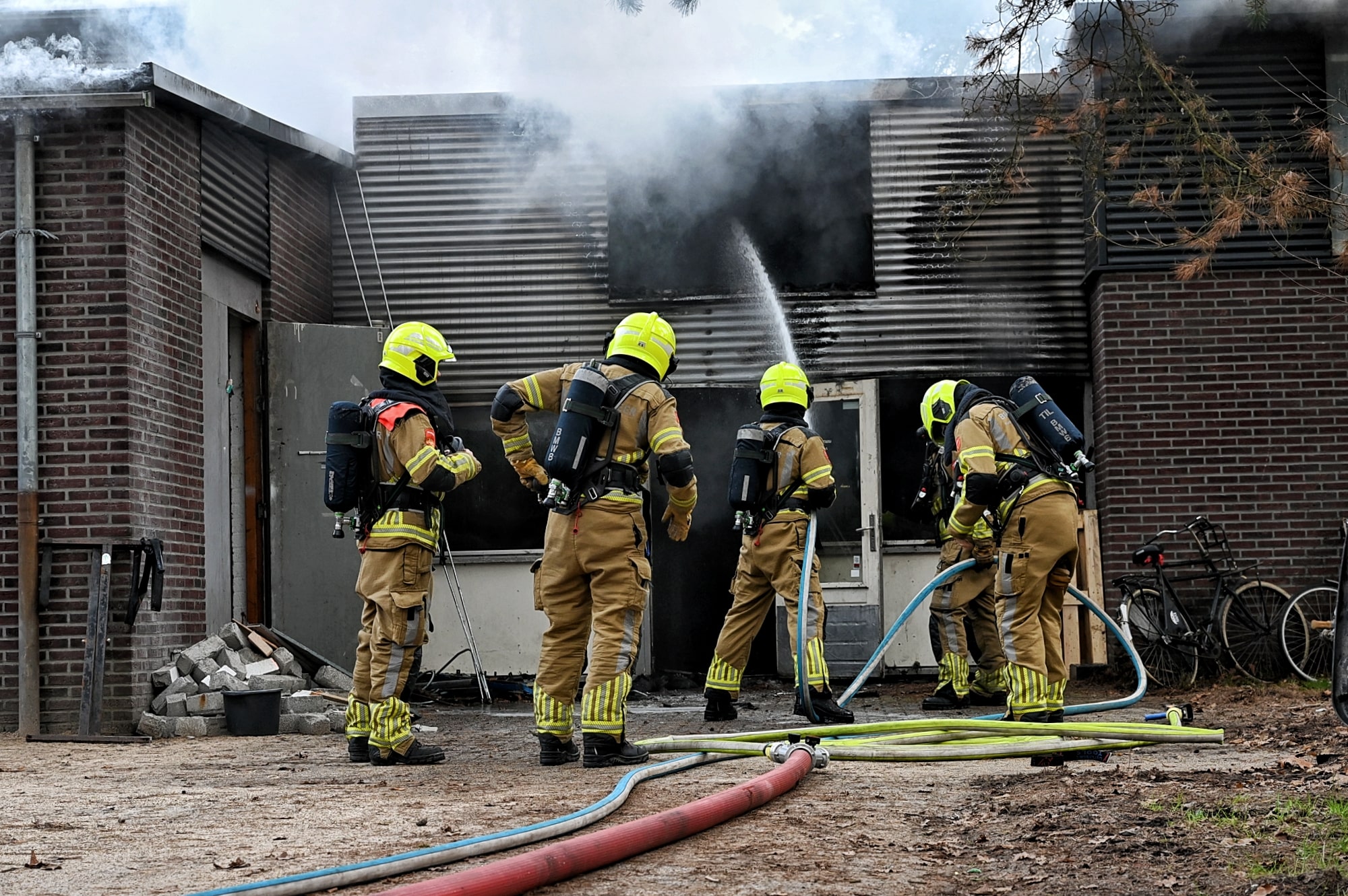 Uitslaande brand bij studenten roeivereniging