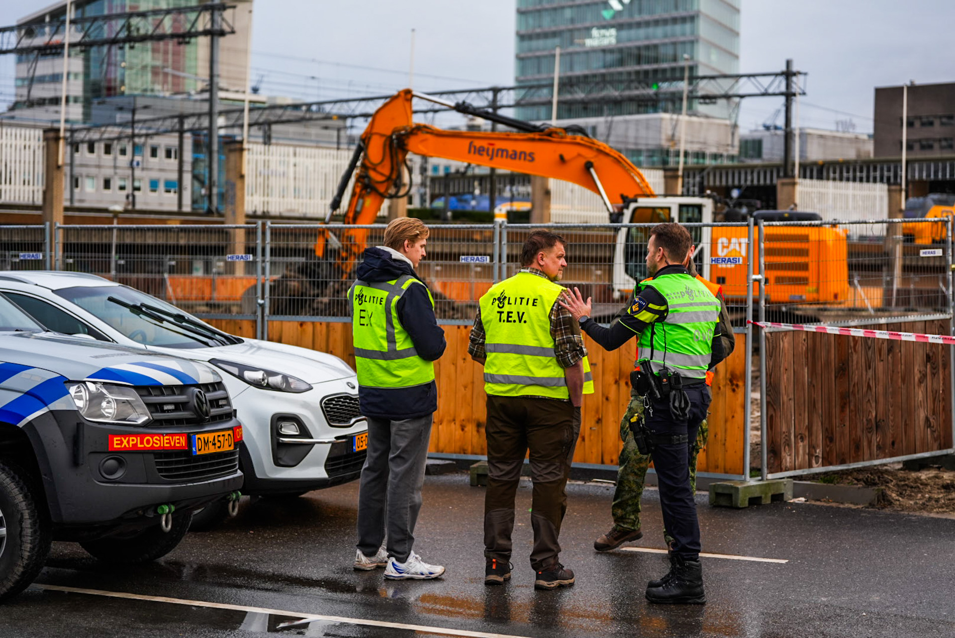 Bom gevonden tijdens graafwerkzaamheden bij het station