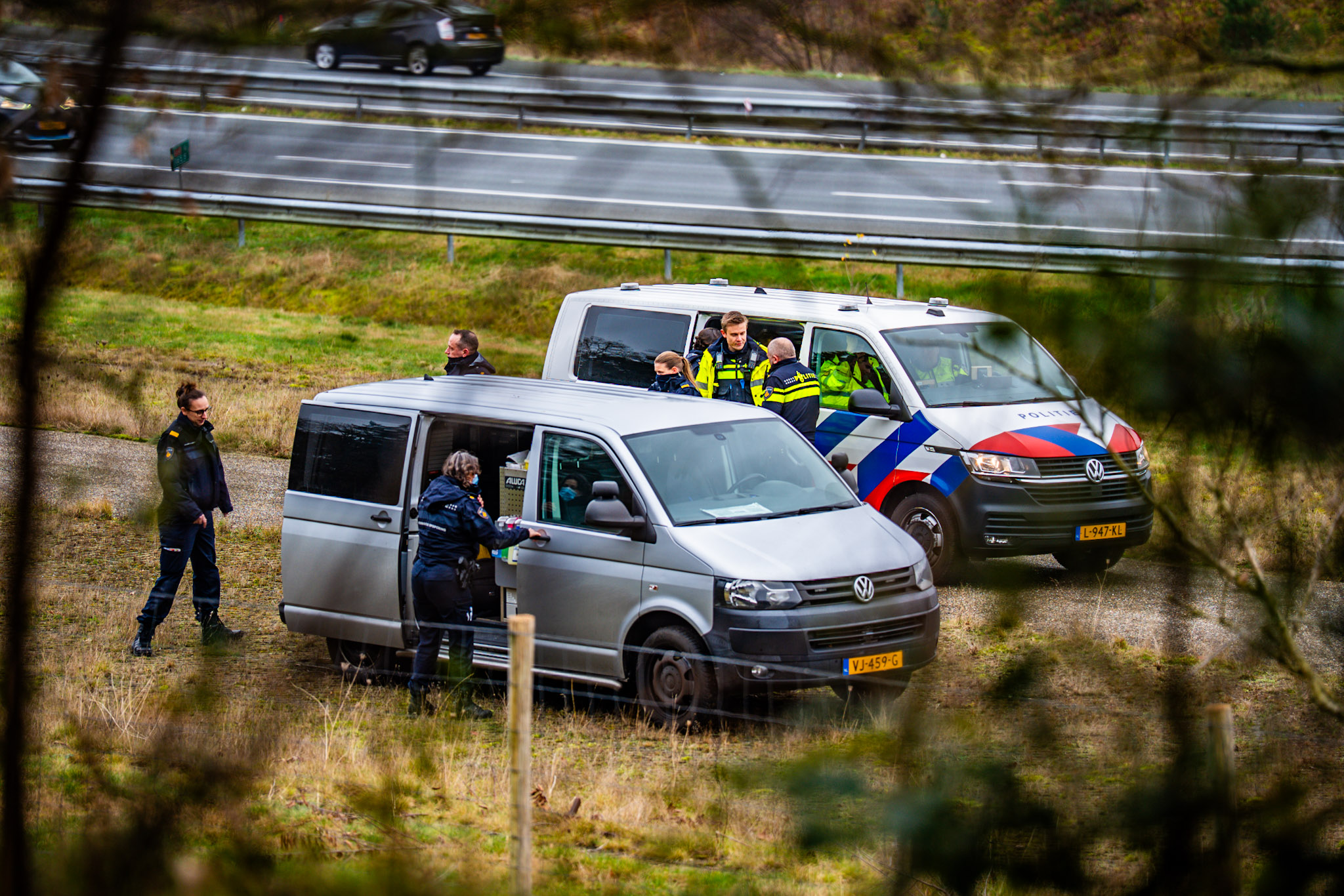 Dode aangetroffen langs snelweg