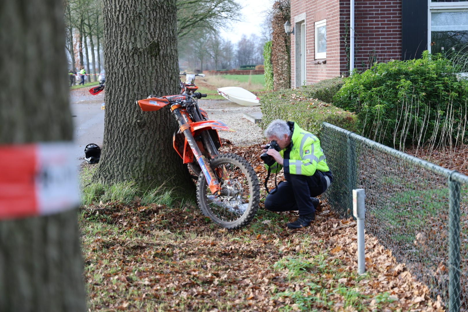 Motorrijder omgekomen bij ernstig verkeersongeval