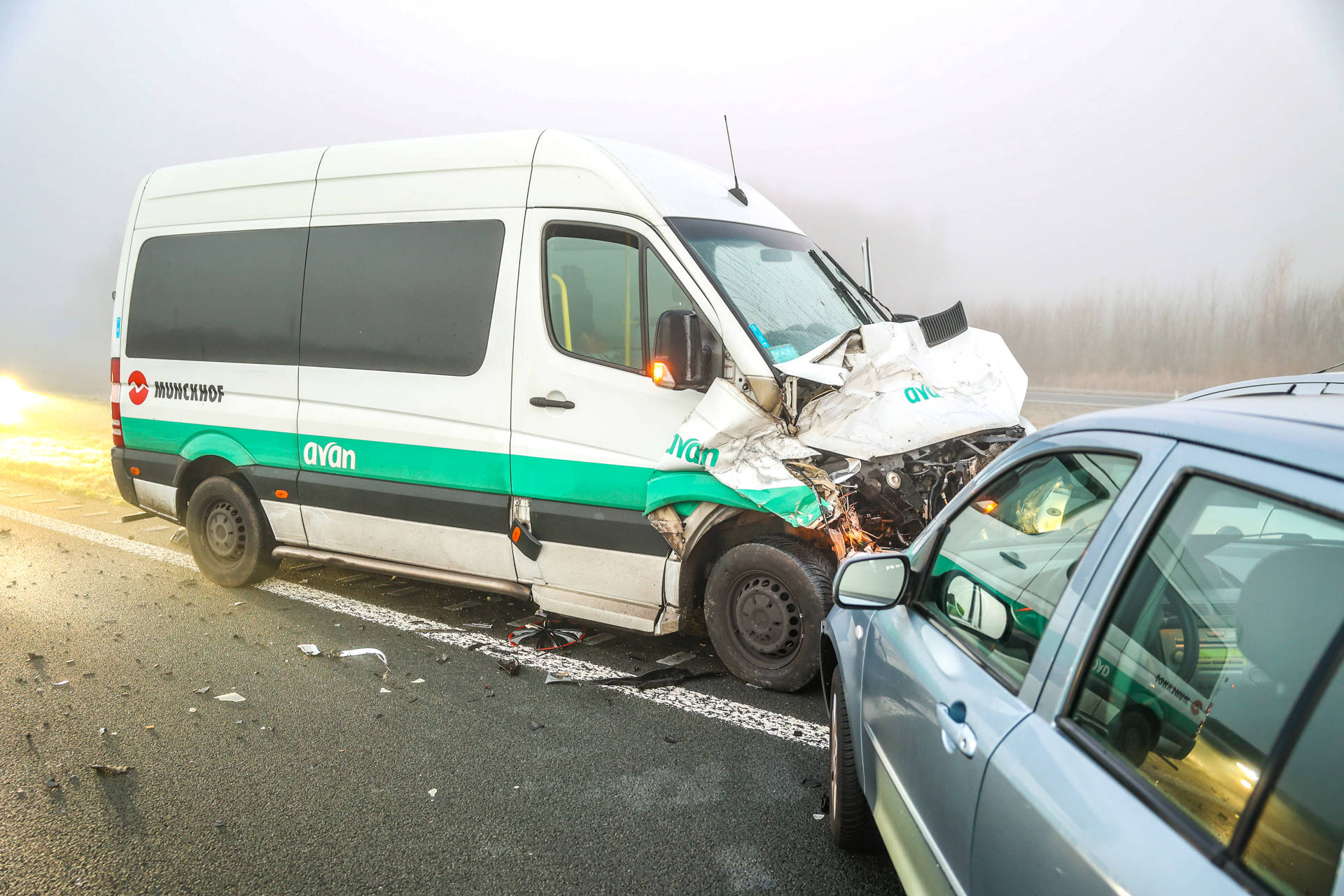 Grote ravage na ongeval op provinciale weg