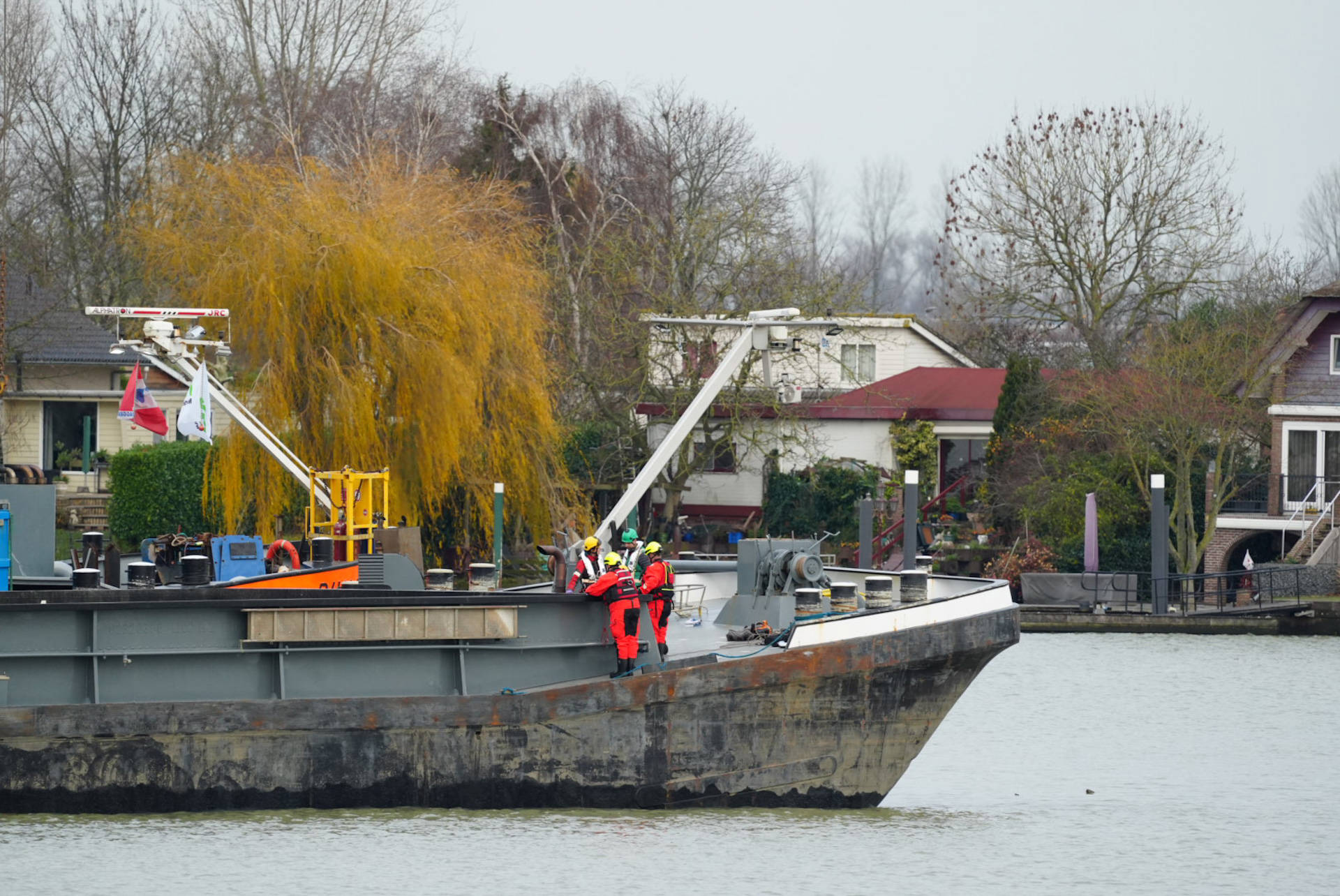 Werknemer valt met machine in scheepsruim