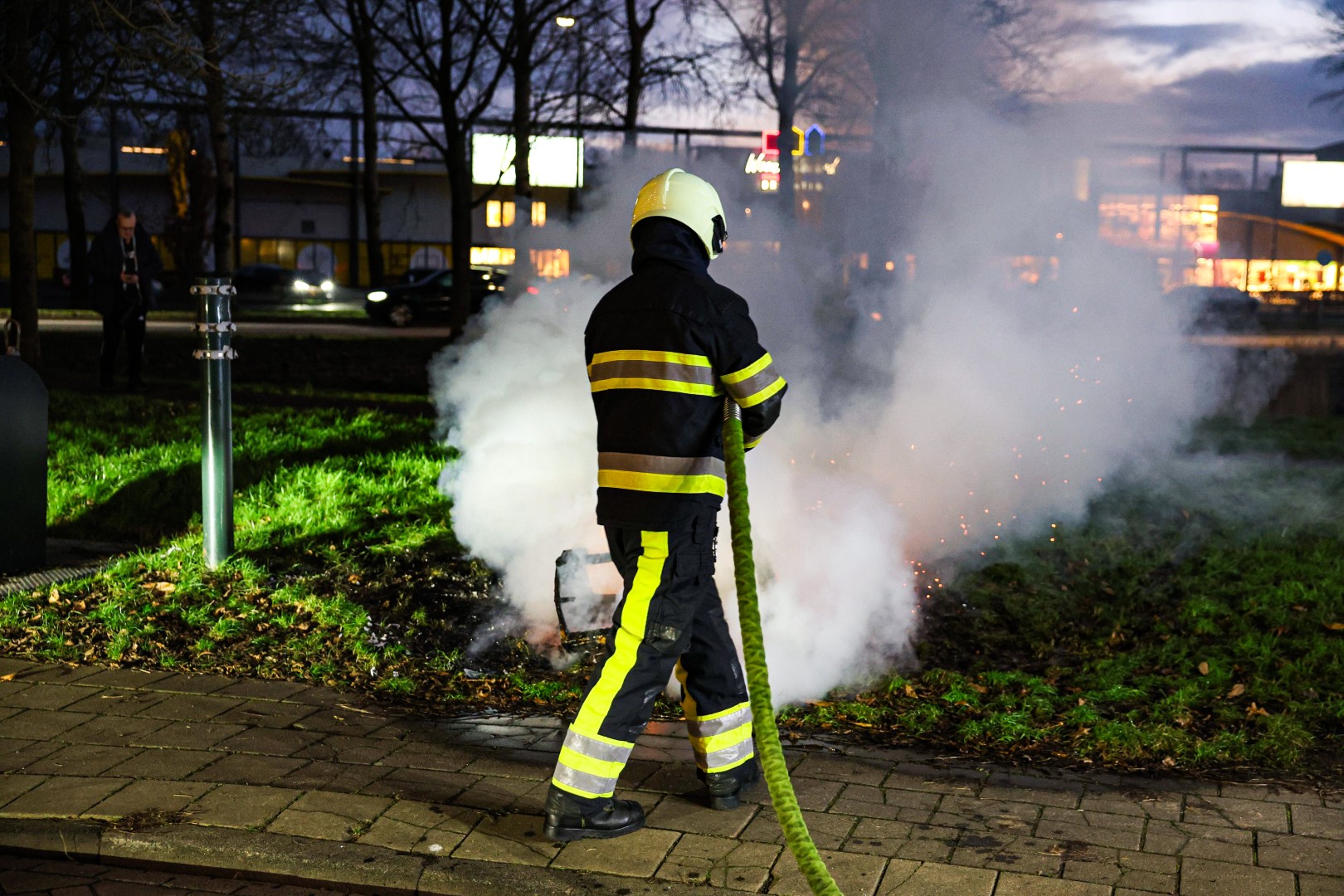 Man betrapt op tweede brandstichting en krijgt boete
