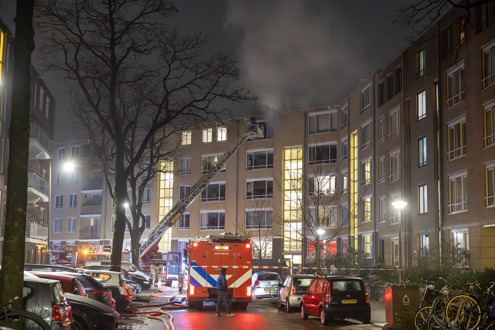 Appartement verwoest door felle brand