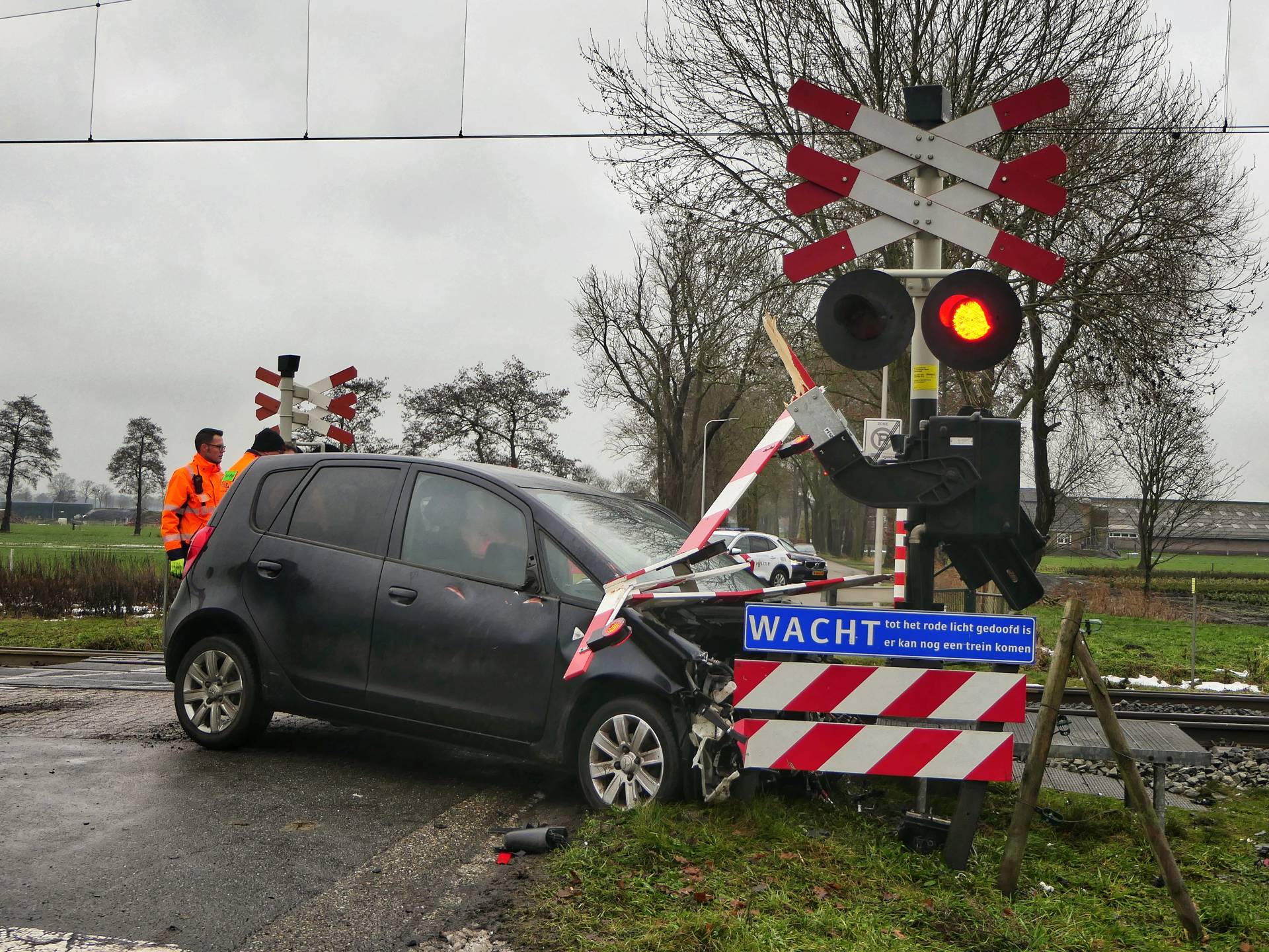 Geen treinverkeer na aanrijding tussen trein en auto