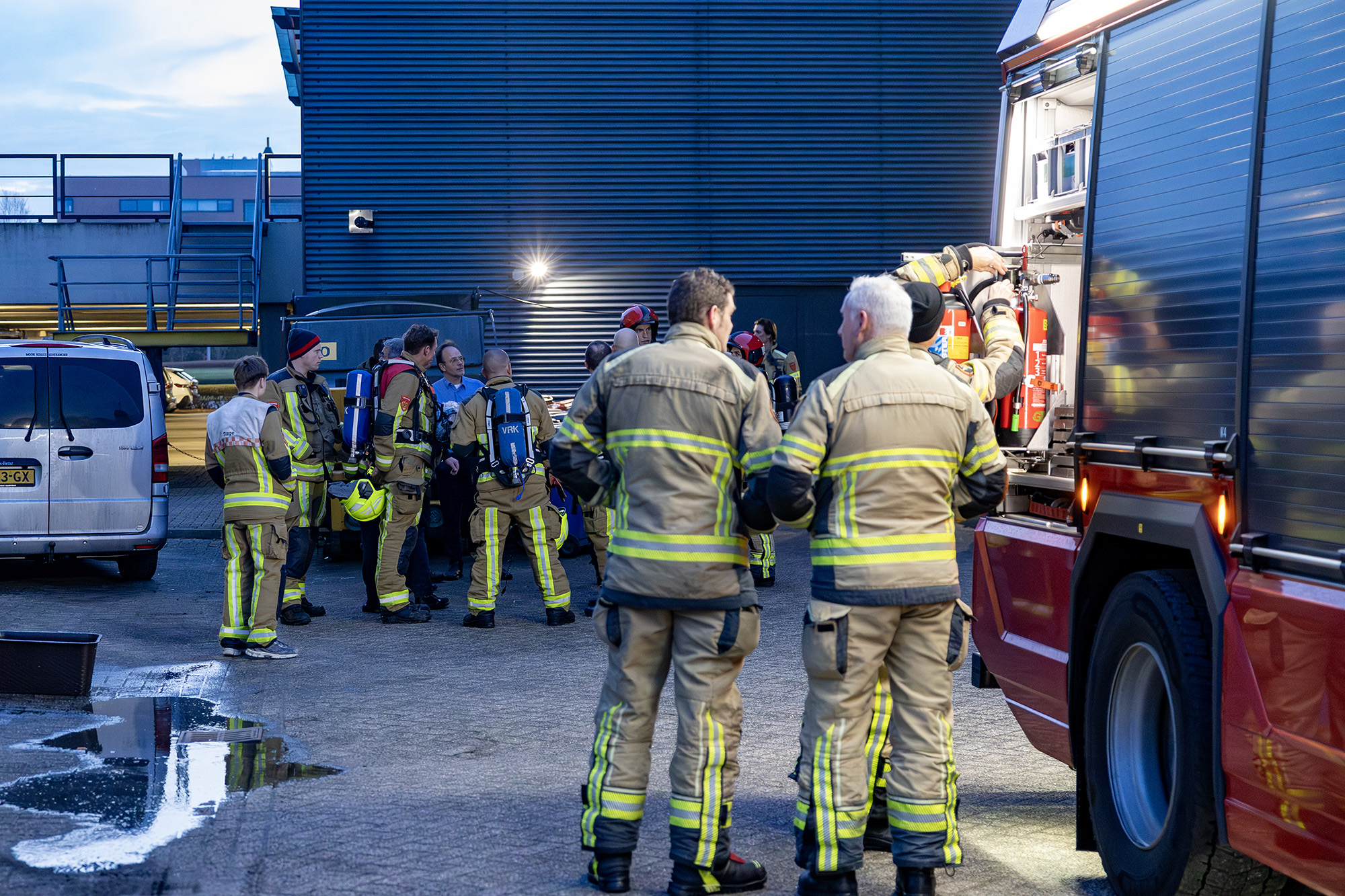 Brand in wasdroger Radisson Blu Hotel