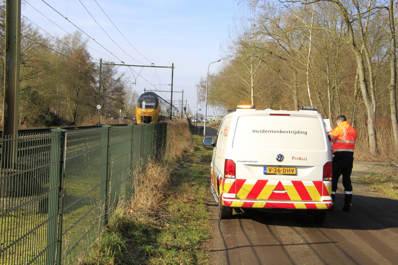 Hond overleden na aanrijding met trein