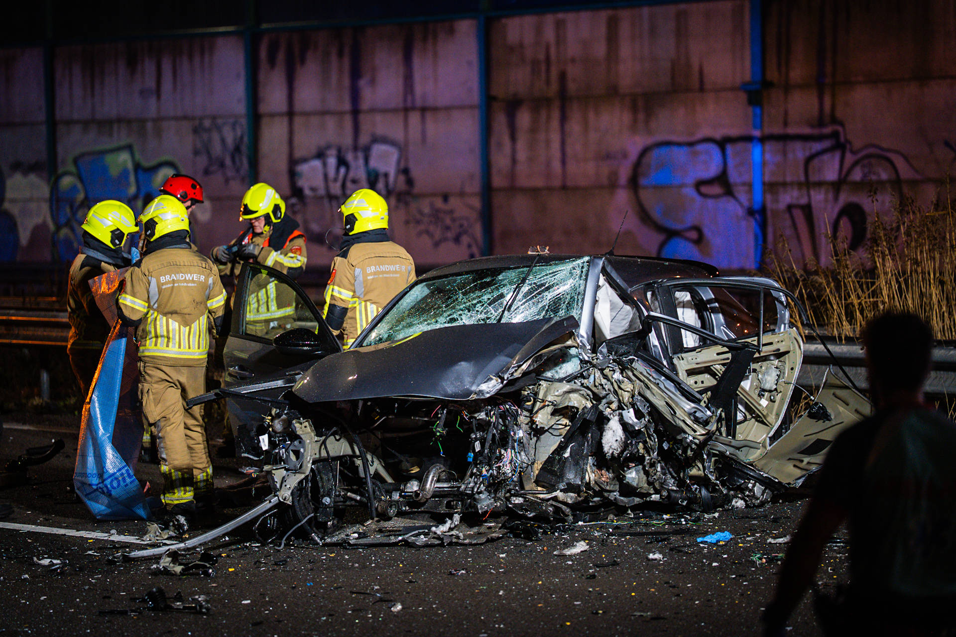 24-jarige man alsnog overleden na botsing met spookrijder