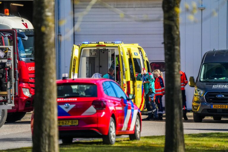 Man belandt onder elektriciteitskast bij slibverwerkingsinstallatie