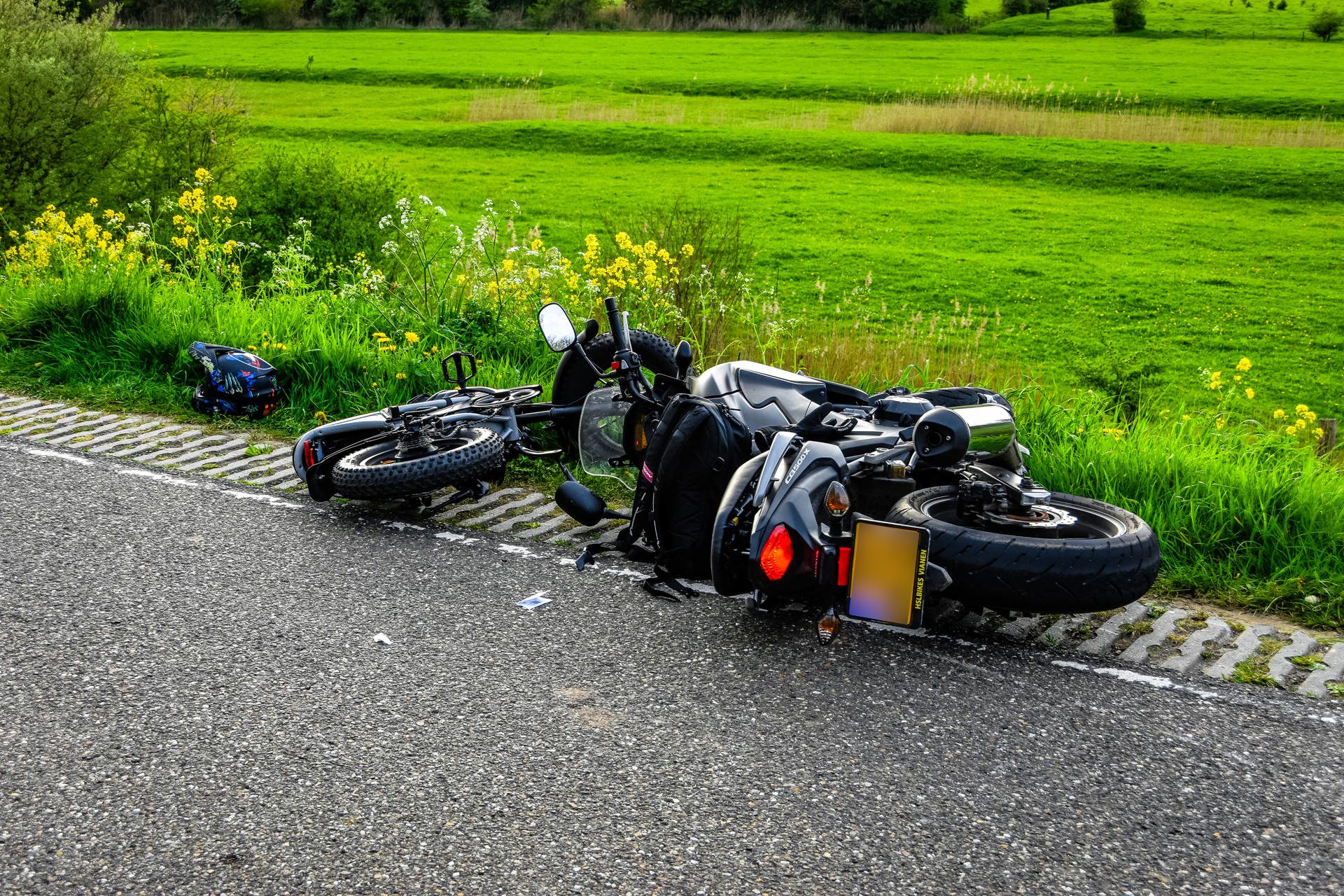 Motorrijder gewond bij ongeval met fatbike
