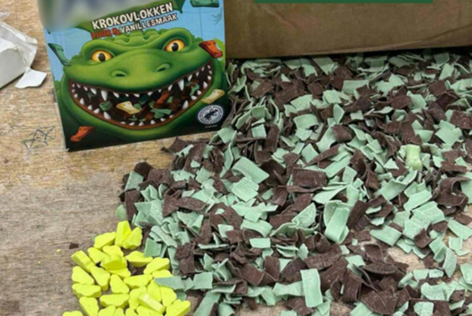 XTC-pillen verstopt tussen chocoladevlokken