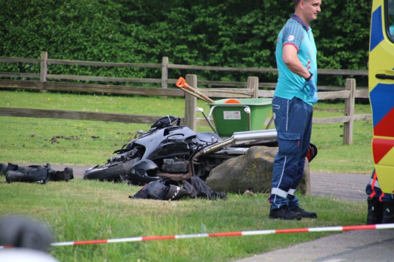 Motorrijder ernstig gewond bij ongeval