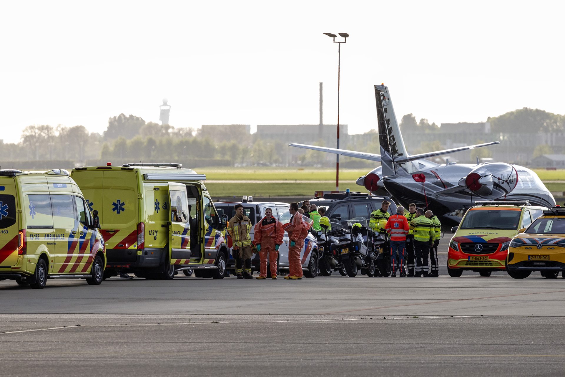 Eerste evacuatievlucht met hantaviruspatiënten geland op Schiphol