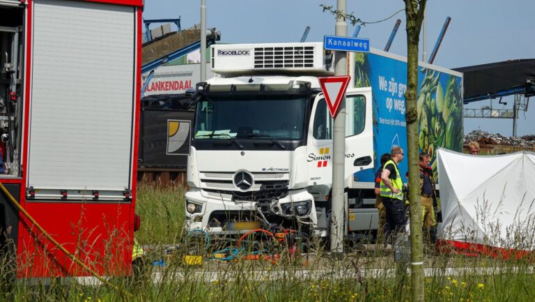 Automobilist (22) overleden bij frontale botsing met vrachtwagen