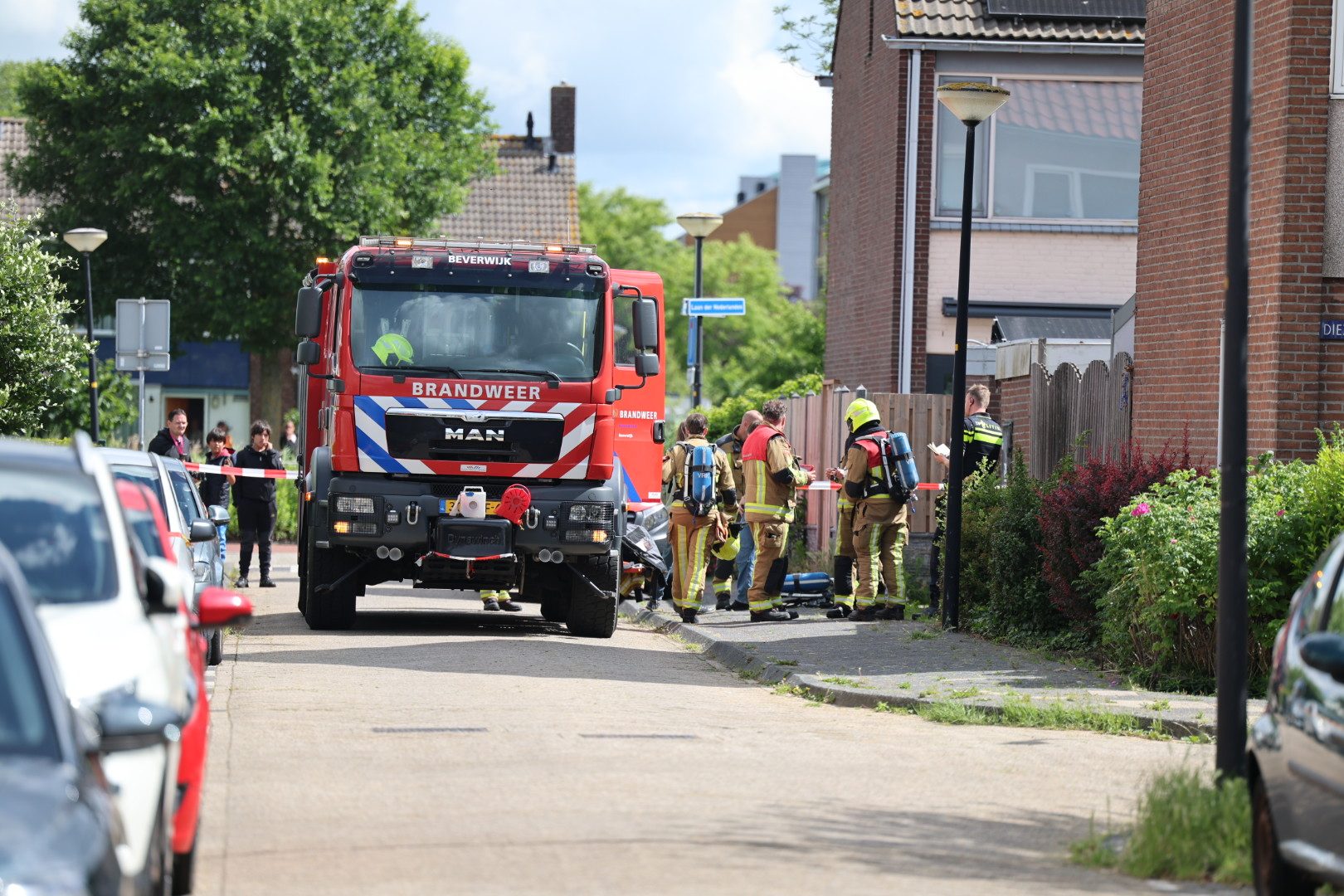 Omgeving ruim afgezet vanwege groot gaslek