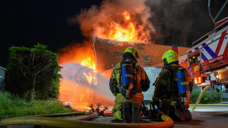 Grote brand in restaurant, muren beklad met racistische leuzen