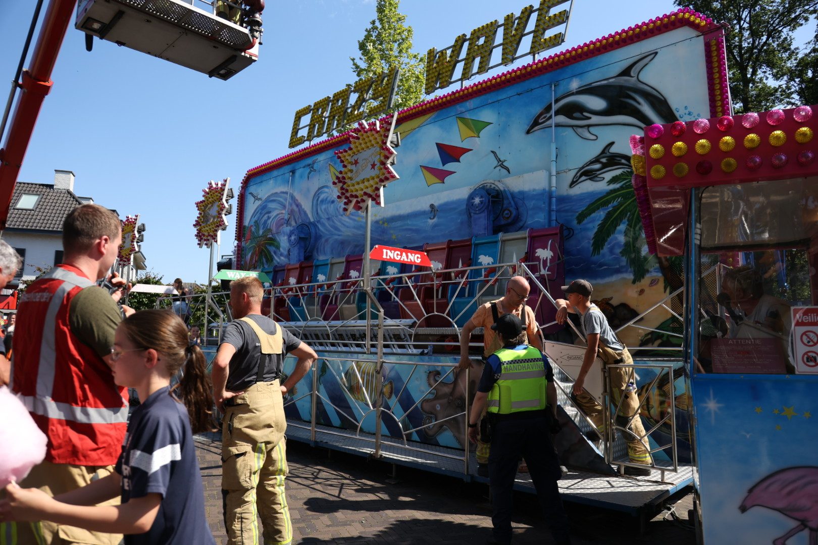 Kinderen vast in kermisattractie door stroomuitval