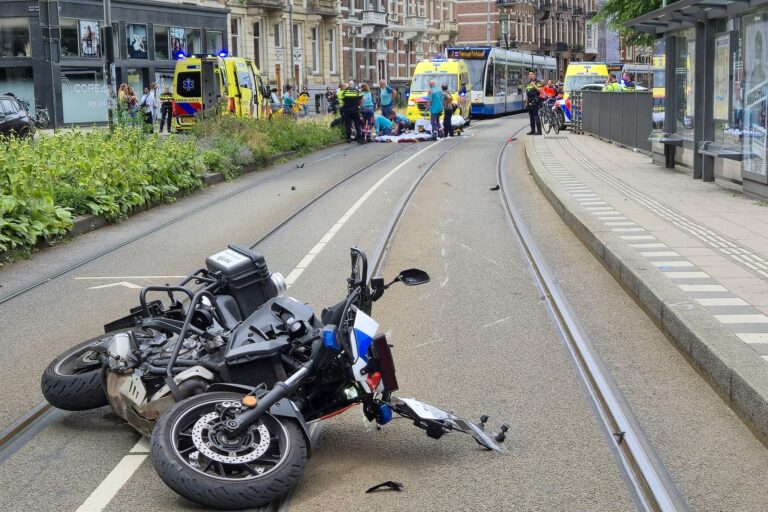 Ernstig ongeval met politiemotor, traumahelikopter opgeroepen