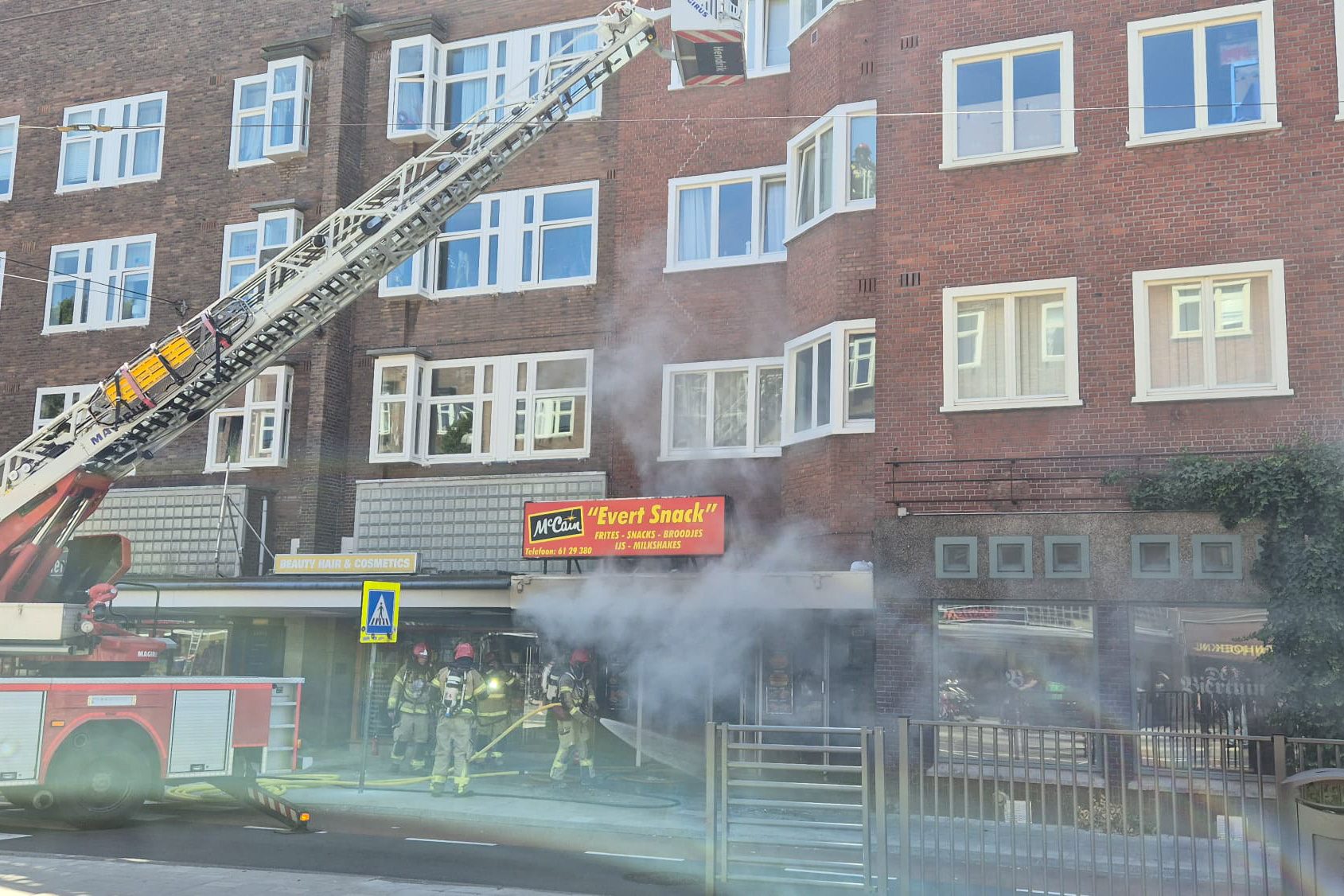 Grote brand in horecapand
