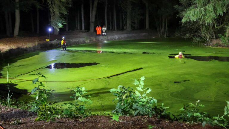 Grote zoektocht in vijver naar vermist persoon